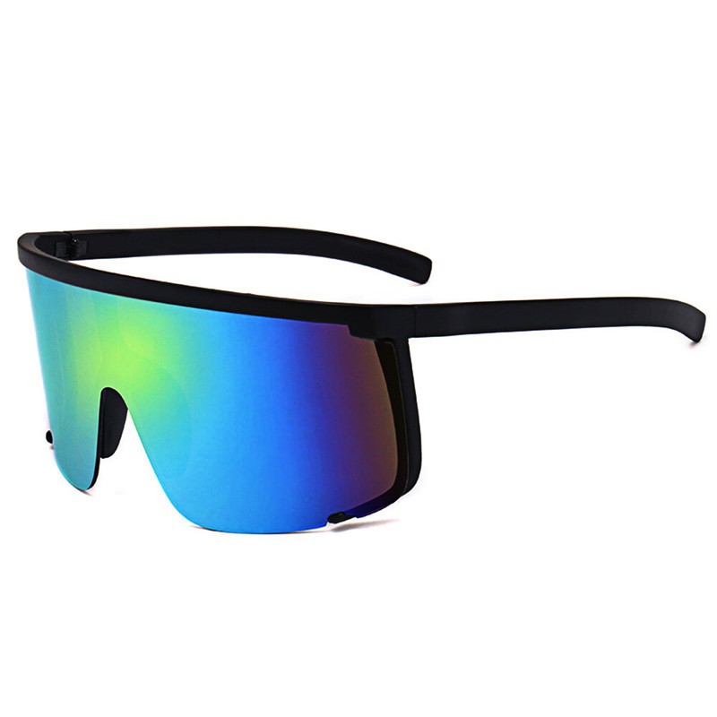 Oversized Mirror Shield Cycling Sunglasses Men Women Outdoor Sports Goggles