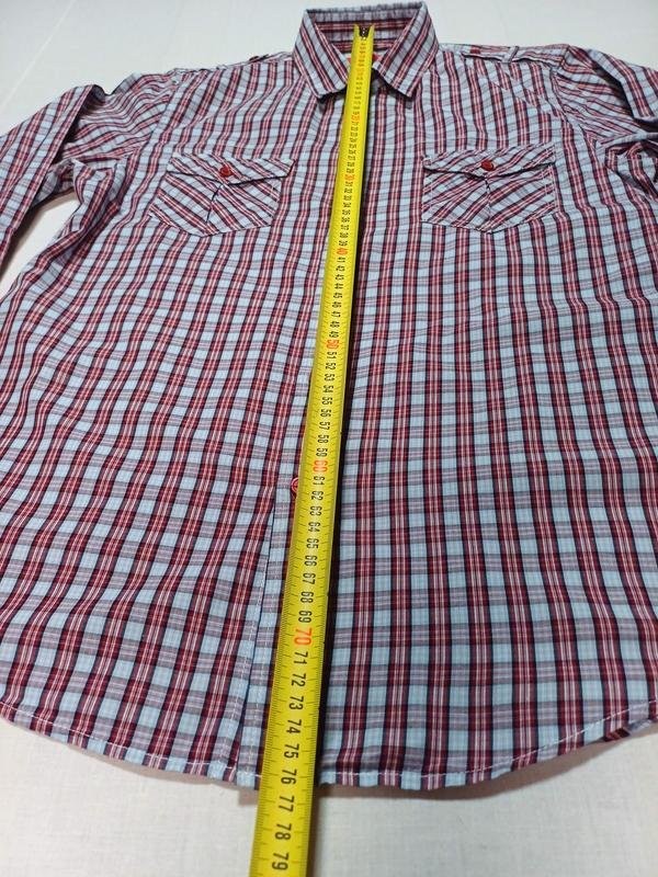 Men Topman shirt red cotton 40/L/48 gallery