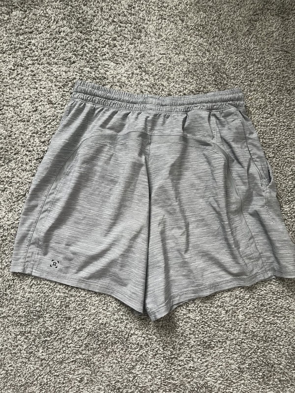 Lululemon Pace Breaker Short *Linerless 5 “Heather Allover Sea Salt Light Cast S
