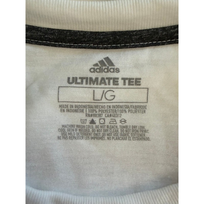 Adidas Indiana University Hoosiers Ultimate Tee White Red Shirt Mens Large gallery