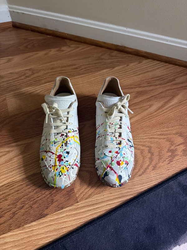 Maison Margiela White Paint Splatter Replica GATs