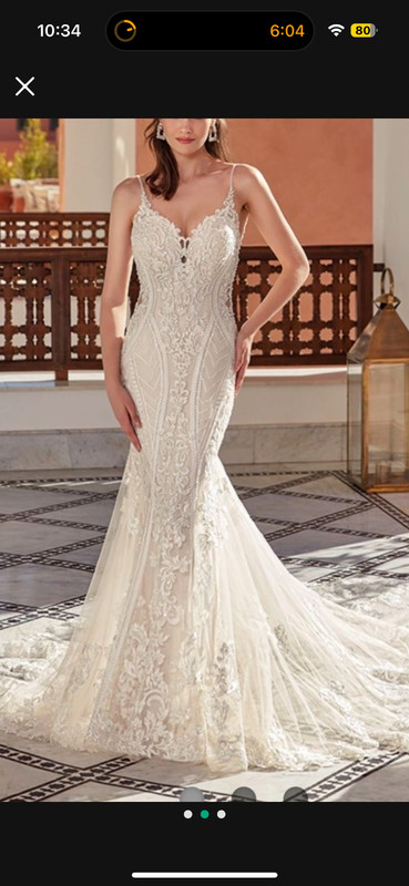 Eddy K Wedding Dress, size 12, worn once