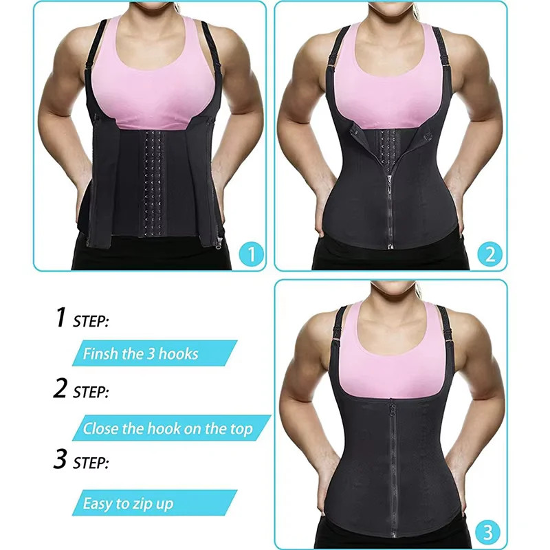 Sweat Waist Trainer Vest Compression Body Shaper Sauna Tank Top Women gallery
