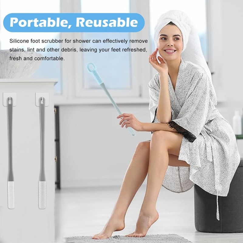 CALIDAKA 3 Pack Toe Scrubber Brush,with 15.75" free size, As Picture Show gallery