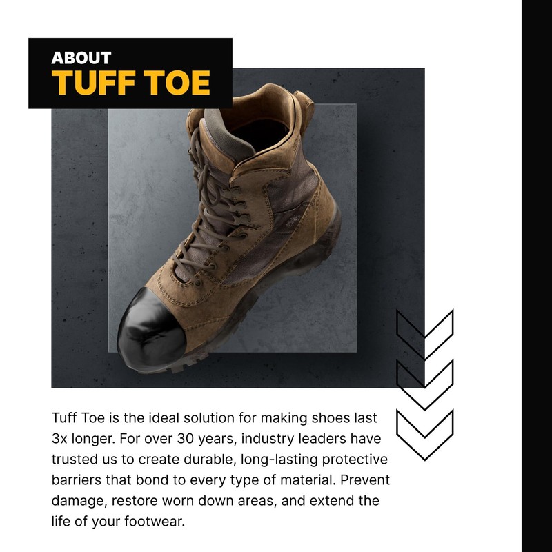 Boot Toe Protector Adhesive, Shoe Glue Toe Protectors for Shoes and Work Boot... gallery
