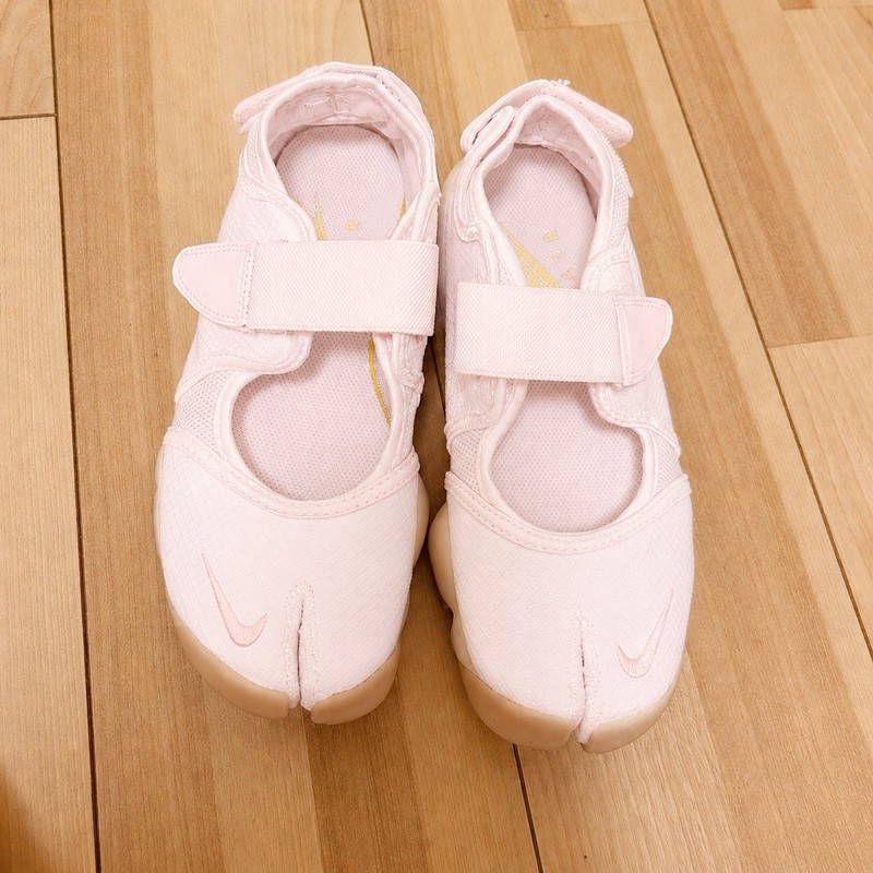 Nike Air Rift BR Light Pink US 7 24cm Mesh Split Toe Tabi Shoes Women’s Rare