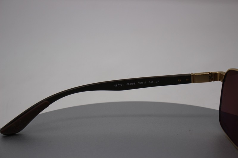 Ray-Ban RB 3701 Liteforce Sunglasses Frame Only Polished Arista Gold 59-17-145 gallery