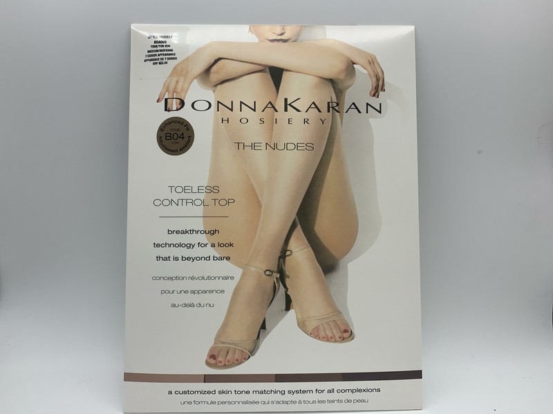 DKNY The Nudes Toeless Control Top Enhanced Fit Hosiery, Medium, KOA069, B04