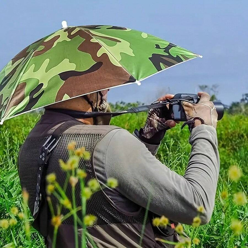 Umbrella Cap Suitable for Camping Fishing Elastic Headband UV Safe Umbrella Cap gallery