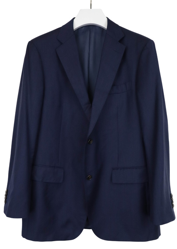 Suitsupply Blazer Mens UK 44 Lined Blue Single Breasted Pure Wool
