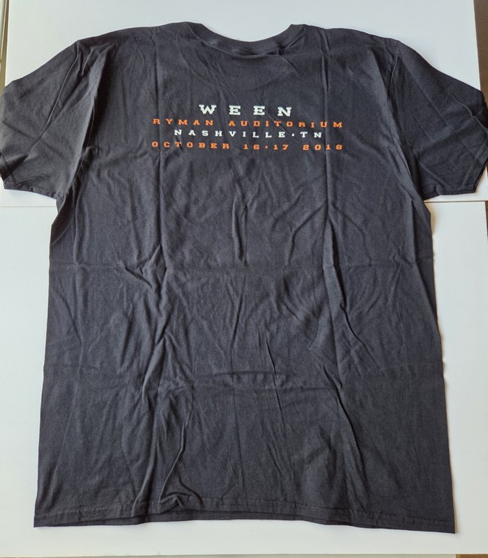 WEEN - RYMAN NASHVILLE BOOGNISH 2018 TOUR T-Shirt Mens XLARGE Brand New gallery