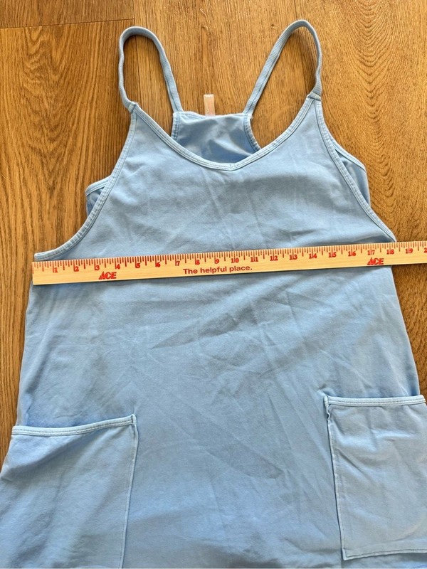 Free People Hot Shot Mini Dress Baby Blue Medium gallery
