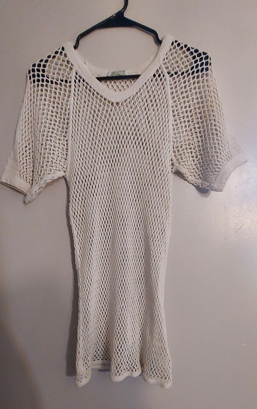L.L. Bean Vintage Norse Net Mesh Fishnet Shirt Size XL