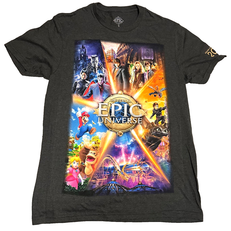BNWT Epic Universe Grand Opening Day Shirt May 22 2025 Short Sleeve Shirt Small