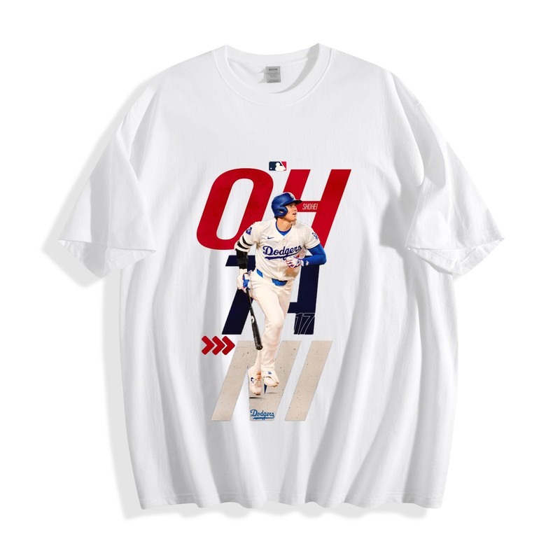 Shohei Ohtani Modern Typography T-Shirt – Dodgers #17 Slugger Unisex Tee