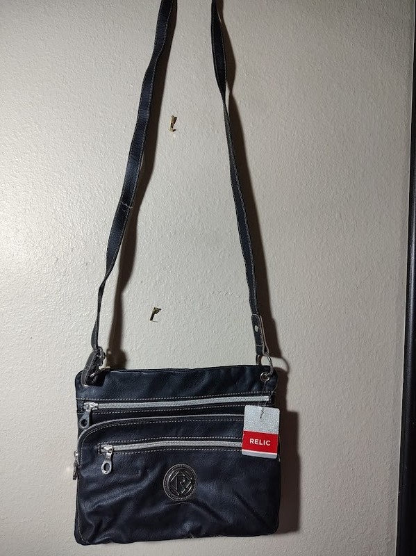 Relic Black Cross Body Handbag Purse Vintage faux leather