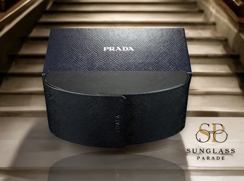 PRADA PR 02ZS 1AB06T Black Grey Gradient Vintage 52 mm Men's Sunglasses gallery