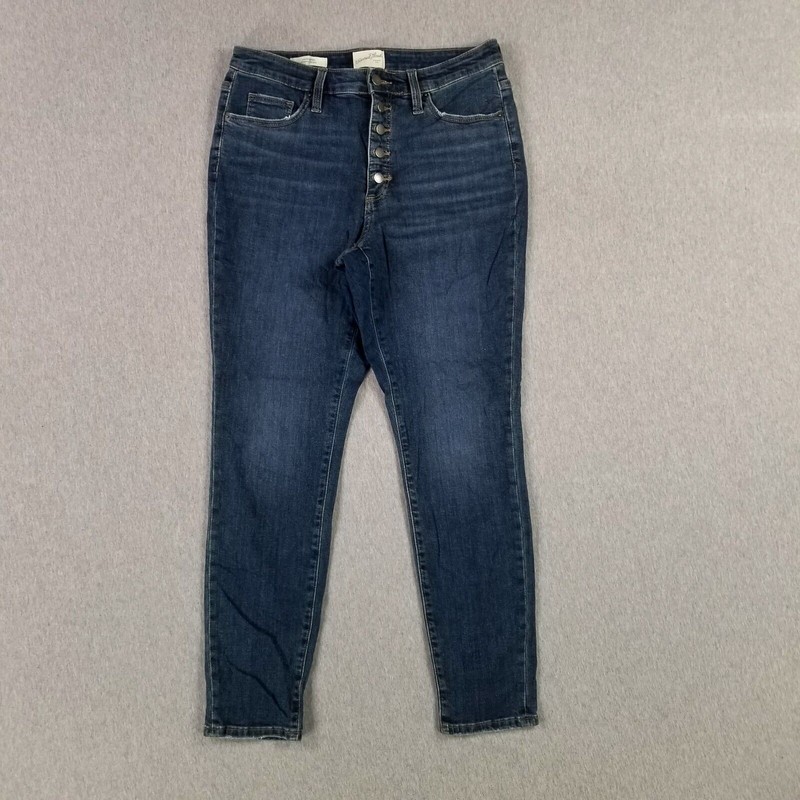 Universal Thread Size 8/29 High Rise Skinny Jeans Candiani Premium Denim Stretch