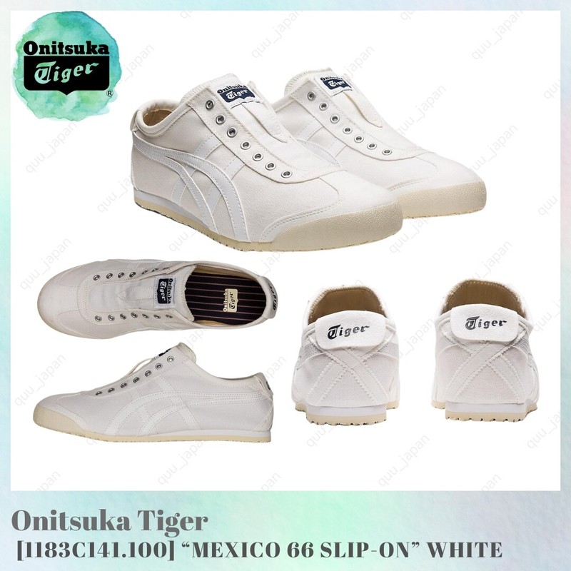 Onitsuka Tiger MEXICO 66 SLIP-ON 1183C141.100 Unisex WHITE / WHITE SIze M4-14