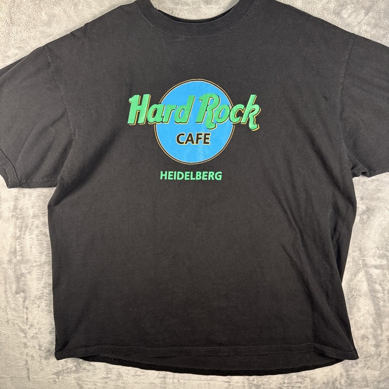 Hard Rock Cafe Heidelberg Vintage 100% Cotton T-Shirt Men’s Size XL 1990s Tag