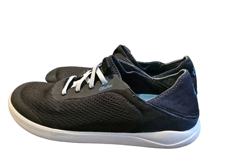 Olukai Nohea Moku Deck Shoes Mens 9 Loafers Mesh Black Day Boat Slip Ons gallery