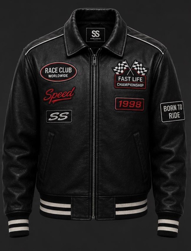 SS Worldwide Speed Culture Racing Leather Jacket