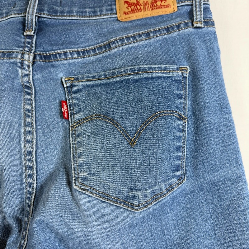 Levi's 311 Skinny Medium Light Wash Jeans Womens 27 Mid Rise Zipper fly gallery