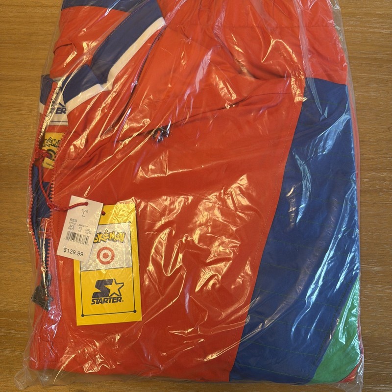 Pokemon x Target Starter Pullover Jacket Red Hoenn Region Size L In hand