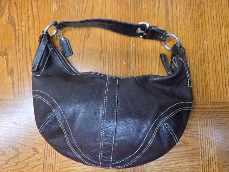 Coach Brown Ergo Leather Half Moon Hobo Zip 10031 COACH Y2K Vintage