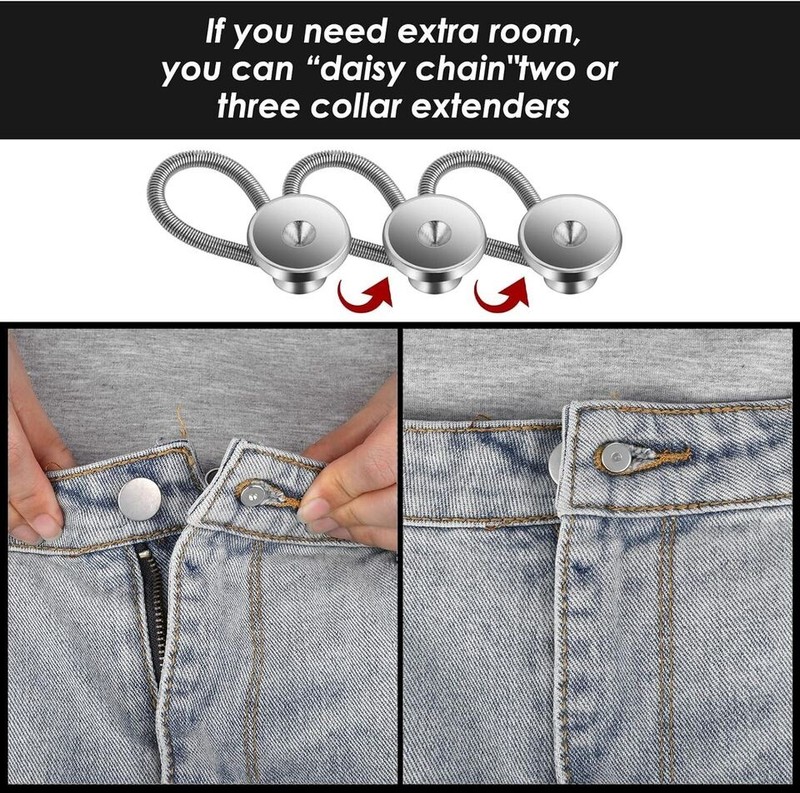 20x Extender Button Set Includes Elastic Waist Button and Comfy Collar Extender gallery