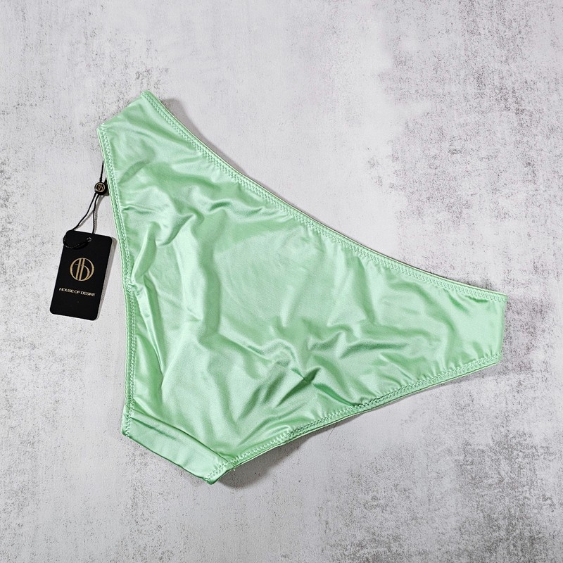 House of Desire Liquid Satin Hipster Panties, Regal Mint Green gallery