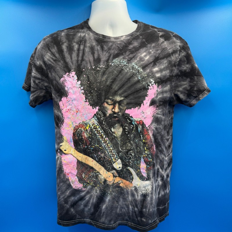 Stephen Fishwick Icons Jimi Hendrix Tie Dye T Shirt Get Down Art Size M
