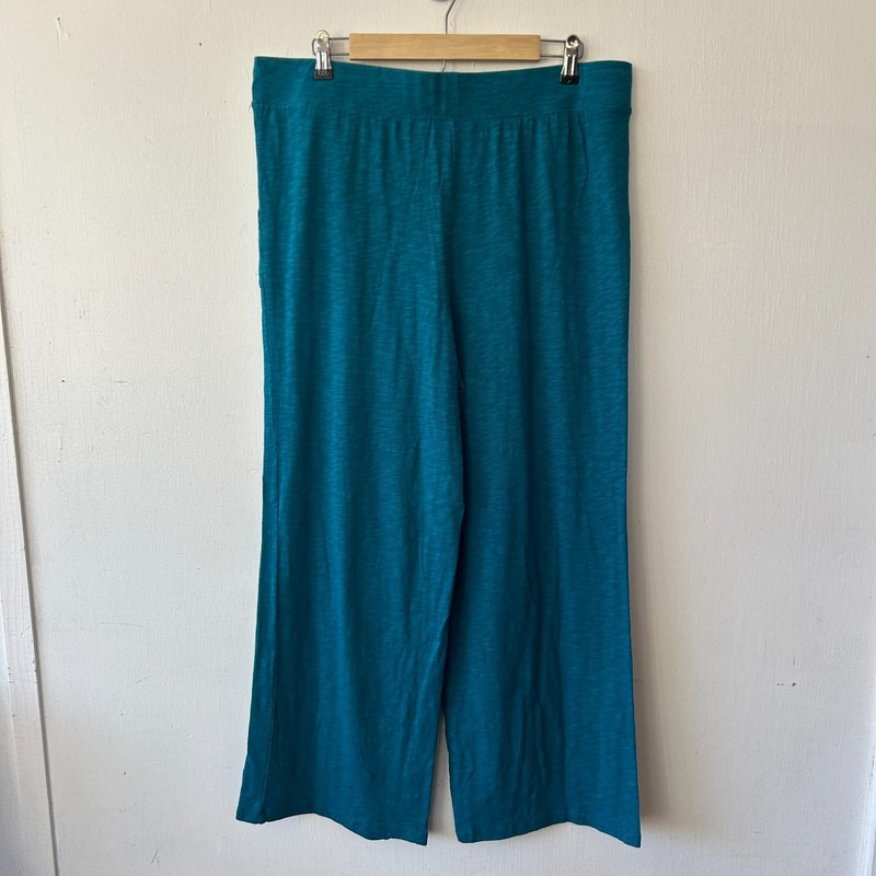D&Co Wide Leg Lounge Pants Womens Large Blue Pockets Comfy Cozy gallery