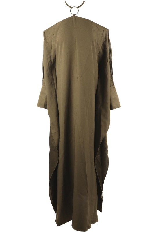 TALLER MARMO GREEN CREPE MAXI DRESS ONE SIZE