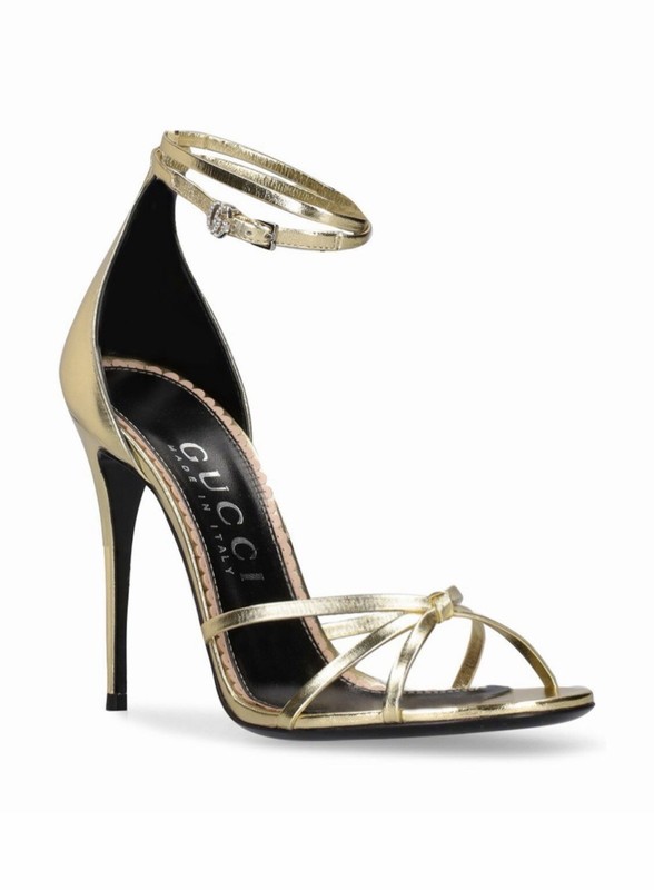 GUCCI – 110mm Ilse Patent Leather Sandals Size 40 NWB