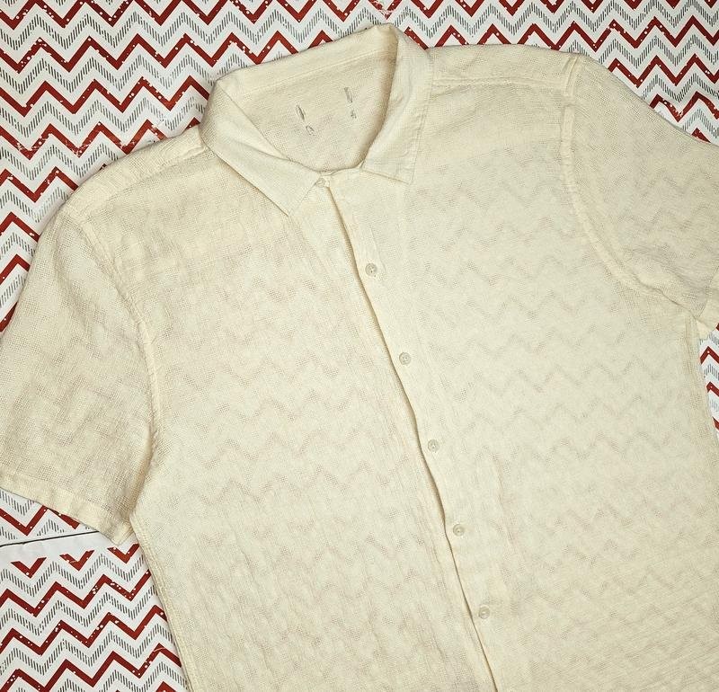Men F&F Shirt Beige Cotton M gallery
