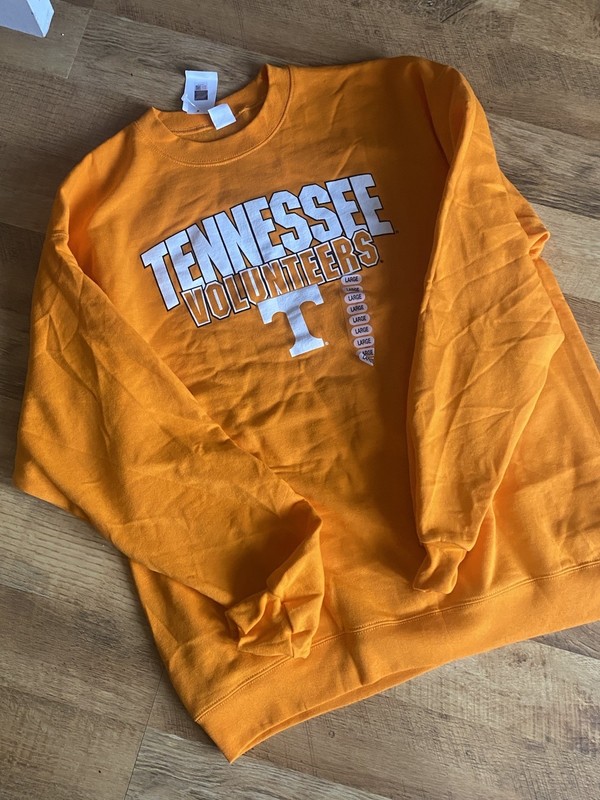 NWT Tennessee Volunteers Crewneck Sweatshirt Orange Vols NCAA Gameday Men’s M