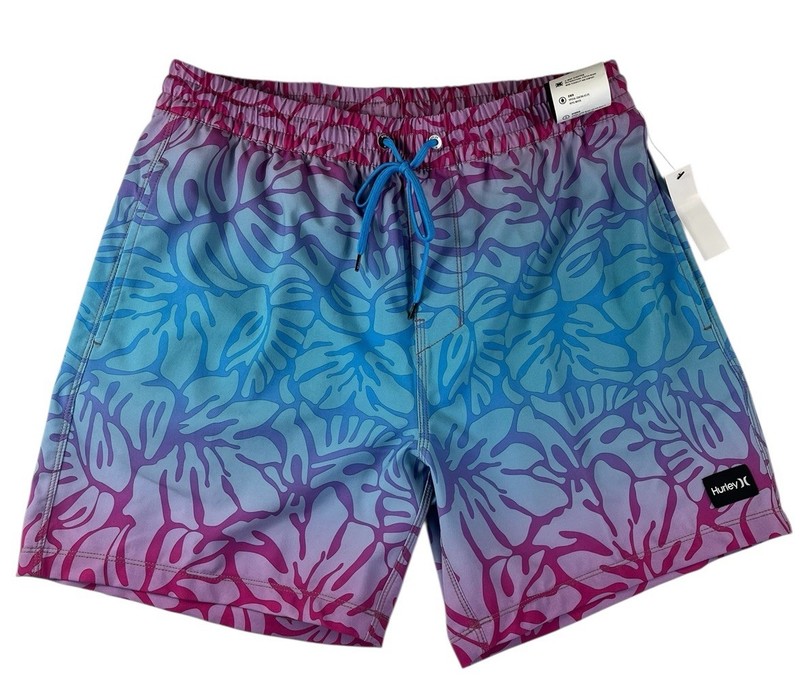 Hurley Swim Trunk Mens M / MEDIUM SWIM SHORTS Cannon Ball Volley 17” NEW