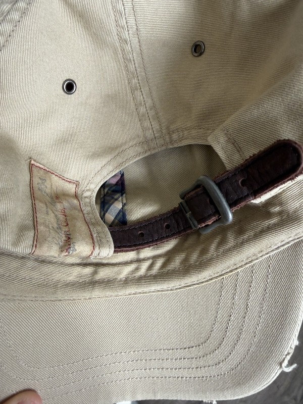 Polo Ralph Lauren Canoeing Distressed Cap Strapback Khaki Fishing Outdoor VTG gallery