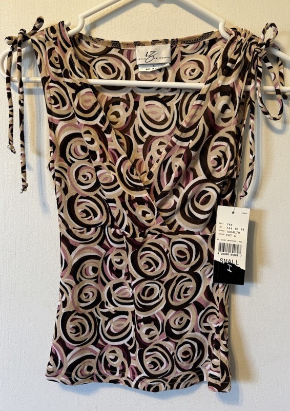 Y2k Iz Byer Small Fun Print Tank NWT