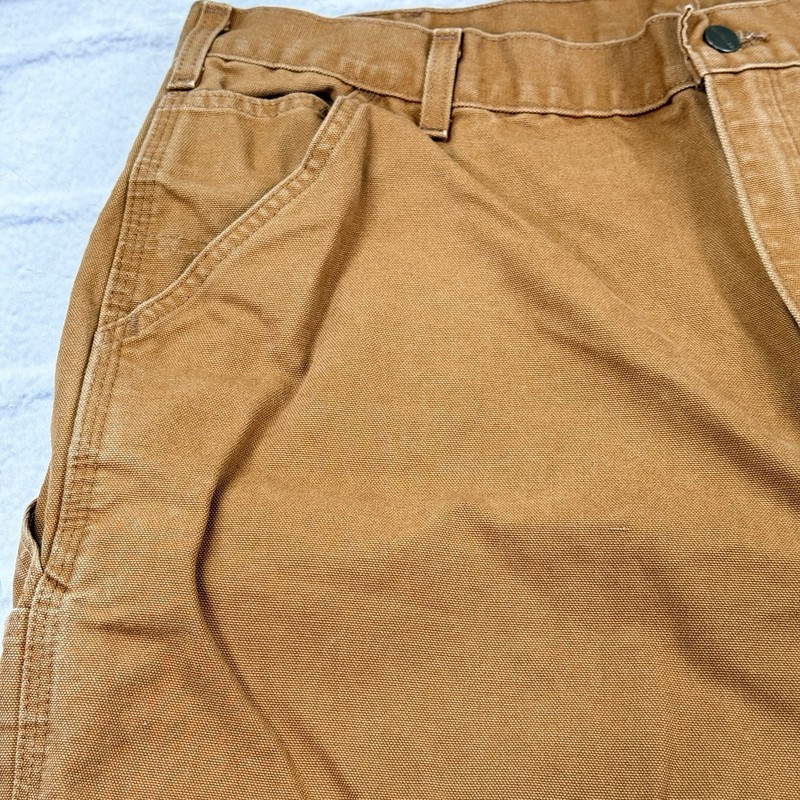 Carhartt B11 BRN Washed Duck Work Dungaree Pants Mens 38x32 Loose Original Fit gallery