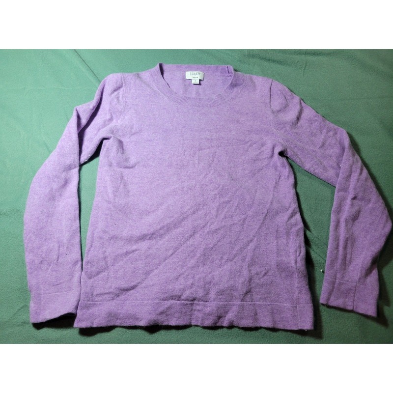 J Crew Sweater Size S Women’s Side Slit Purple Cotton Wool Tunic