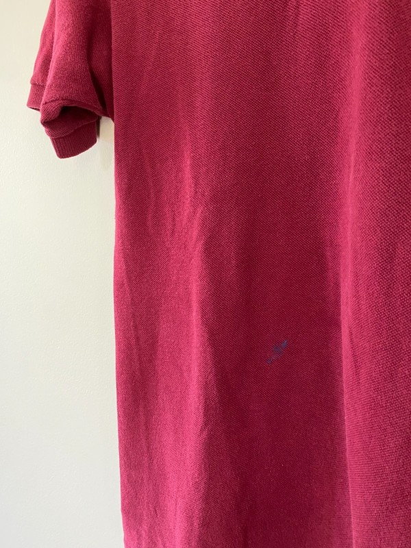 Vintage Izod Lacoste Raspberry Red Shirt Men's Small Short Sleeve gallery