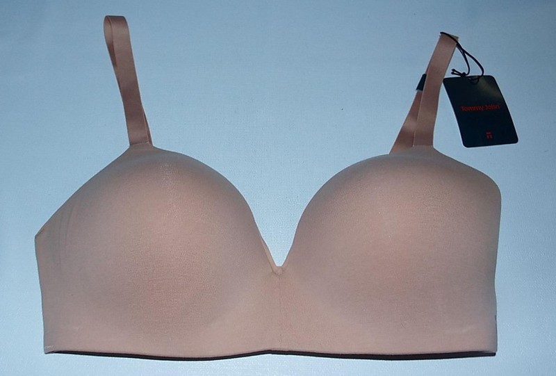 $68 Women’s Tommy John Second Skin Lightly Lined Wireless Bra Maple Sugar 34DD