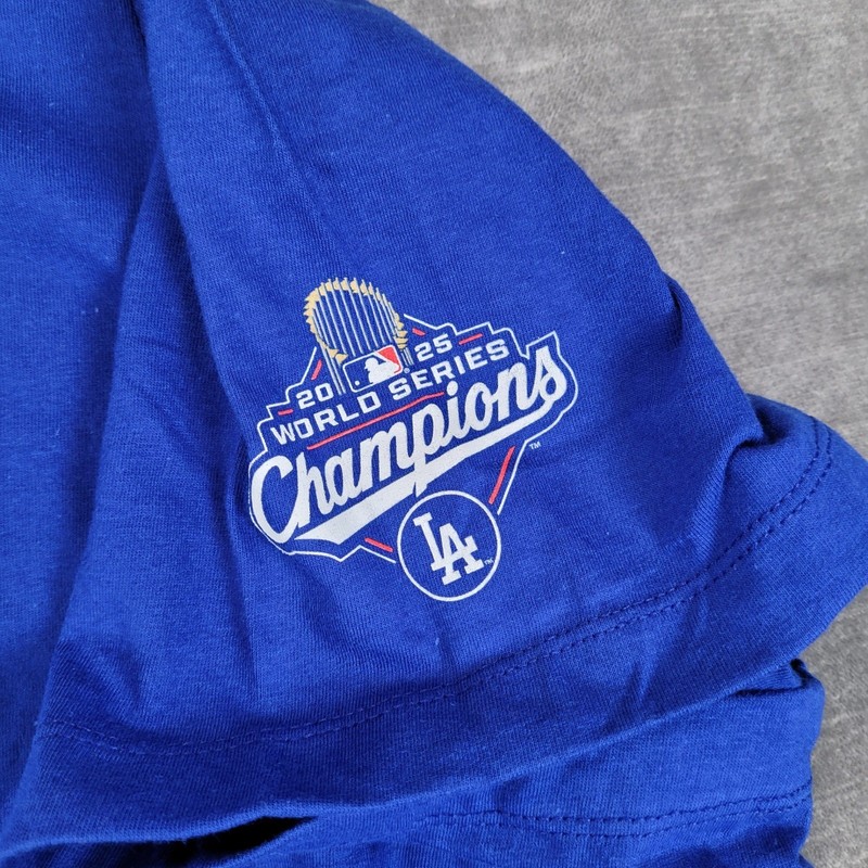Nike Shohei Ohtani 17 LA Dodgers 2024 World Series Champions Blue T-Shirt 4XL gallery