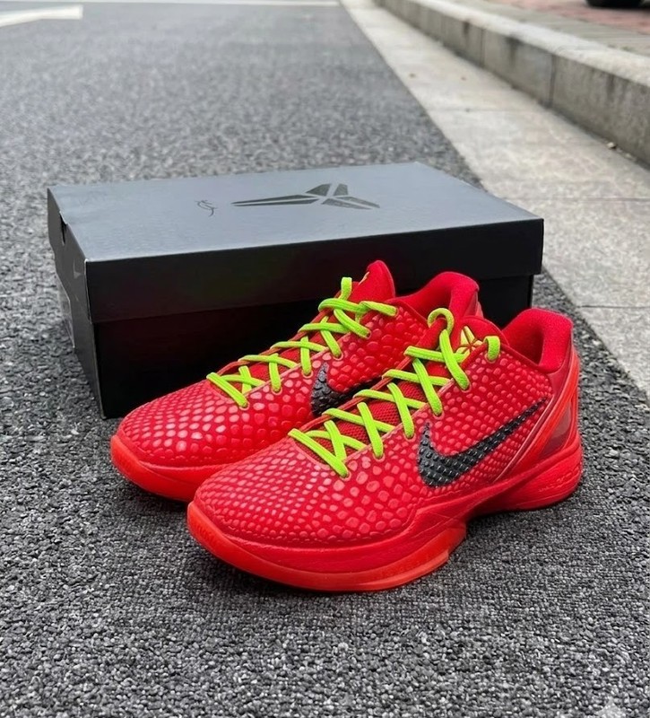 Kobe 6 Protro Reverse Grinch Red FV4921-600 Men’s Size US 7 – 12
