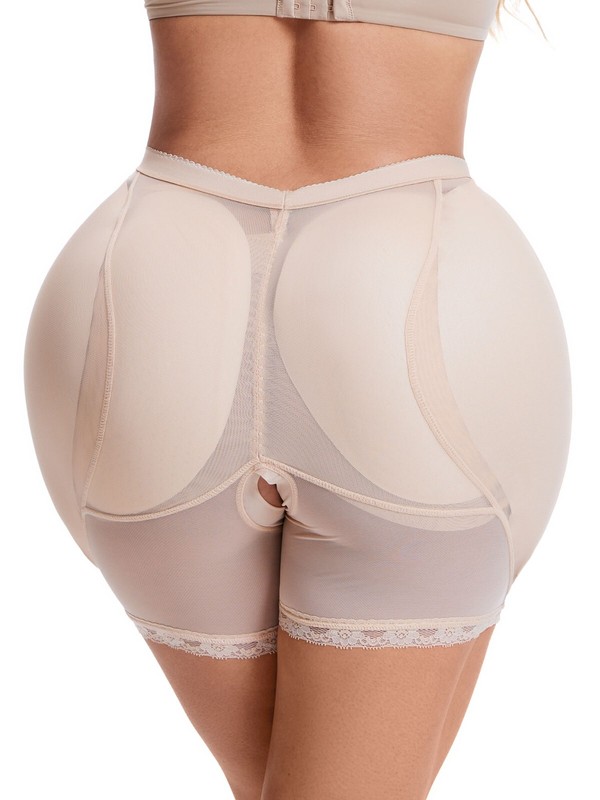 BIMEI Open Crotch 4 Removable Hip Pads Shapewear Butt Enhancer BBL Underwear