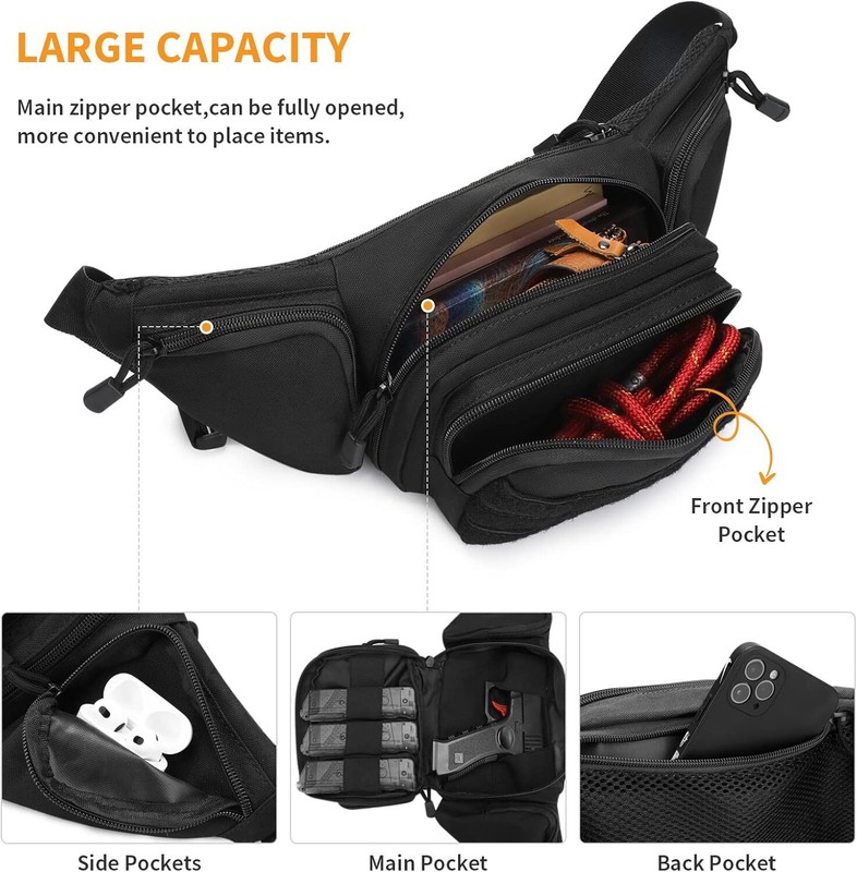 Tactical Waist Fanny Pack Phone Pouch Military Outdoor Camping Hiking Belt Bag gallery