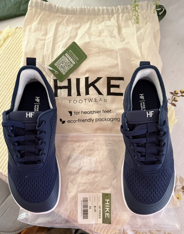 NEW UNUSED Hike Footwear HF Stride Hands Free Ergonomic Barefoot Shoes Blue
