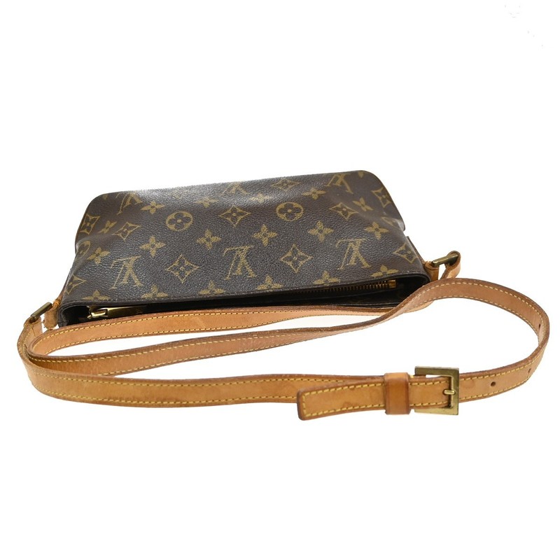 LOUIS VUITTON Logo Trotteur Shoulder Bag Monogram Leather Brown M51240 62SA013 gallery